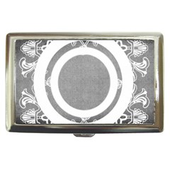 grey lace cigarette money case 