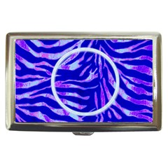 Blue Zebra Cigarette Money Case 