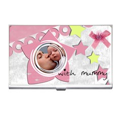 girl with mummy - Business card holder