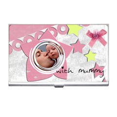 Girl With Mummy - Business Card Holder