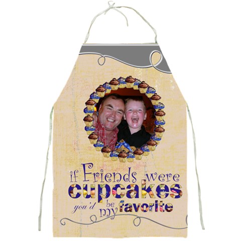 Chocolate Cupcake Friends Full Print Apron By Catvinnat Front