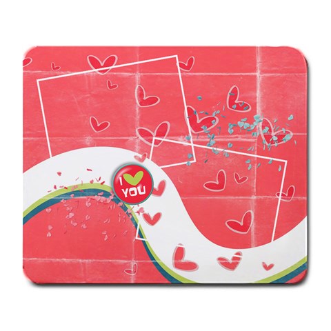I Love You Mousepad By Mikki Front