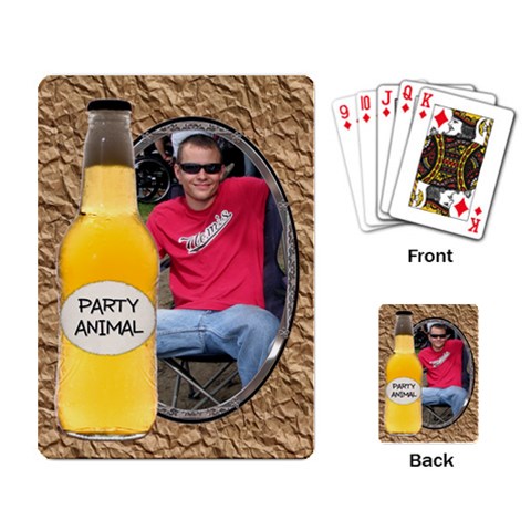 Party Animal Playing Cards By Lil Back