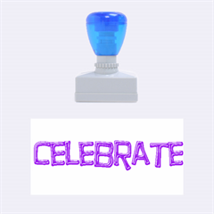 celebrate rubber stamp - Rubber Stamp (Medium)