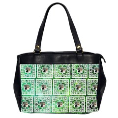 Art Nouveau Multi Frame green lace oversized bag - Oversize Office Handbag (2 Sides) Art Nouveau Multi Frame green lace oversized bag - Oversize Office Handbag (2 Sides)
