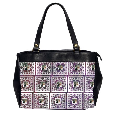 Art Nouveau Multi Frame Deep Purple Lace Oversized Bag By Catvinnat Front