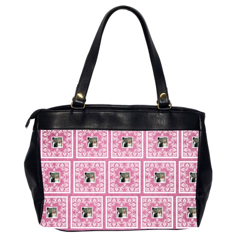 Art Nouveau Multi Frame Pink Lace Oversized Bag By Catvinnat Back