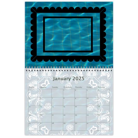 2025 Art Nouveau Pool Cool Calendar By Catvinnat Jan 2025