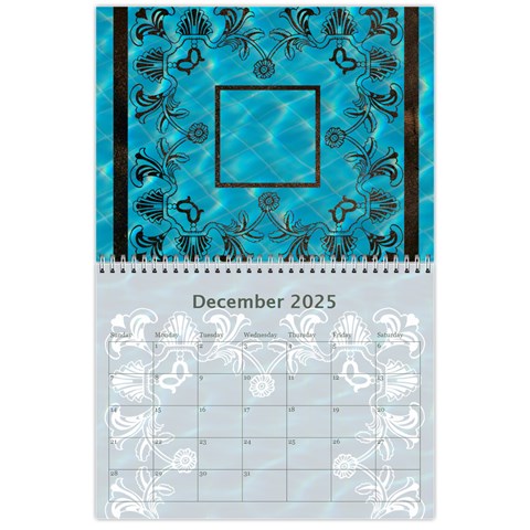 2025 Art Nouveau Pool Cool Calendar By Catvinnat Dec 2025
