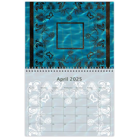 2025 Art Nouveau Pool Cool Calendar By Catvinnat Apr 2025