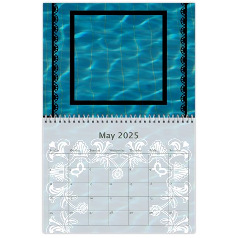 2025 Art Nouveau Pool Cool Calendar By Catvinnat May 2025