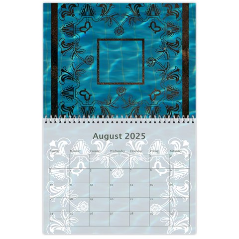 2025 Art Nouveau Pool Cool Calendar By Catvinnat Aug 2025