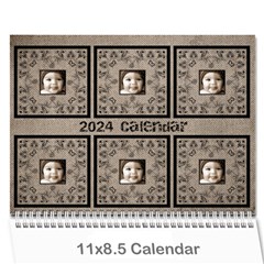 Art Nouveau Moccachino Calendar 2024 - Wall Calendar 11  x 8.5  (12-Months)