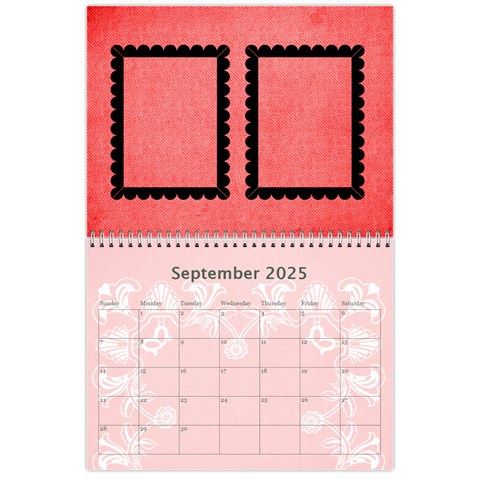 Art Nouveau Red Or Dead Calendar 2025 By Catvinnat Sep 2025
