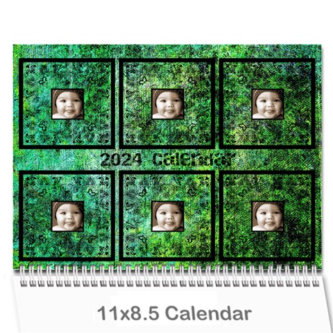 Art Nouveau Green Dream Calendar 2024 By Catvinnat Cover