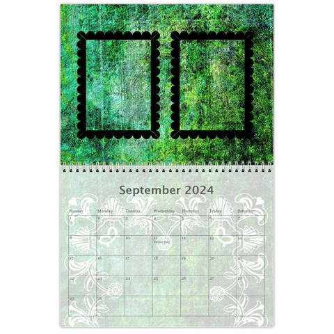 Art Nouveau Green Dream Calendar 2024 By Catvinnat Sep 2024