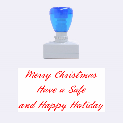 Merry Christmas By Melinda Bow 1.34 x0.71  Stamp
