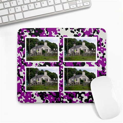 Purple Camo  Mousemat By Catvinnat Front