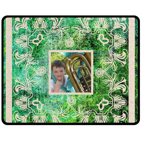 Art Nouveau Eden Medium Fleece By Catvinnat 60 x50  Blanket Front