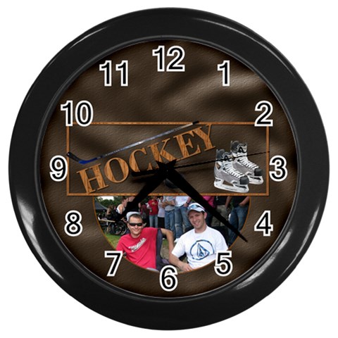 Hockey Wall Clock By Lil Front