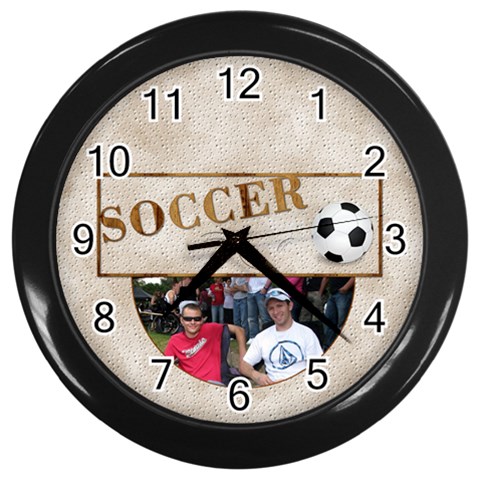 Soccer Wall Clock By Lil Front