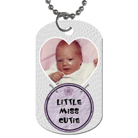 Sweet Baby Girl Dog Tag By Lil Back