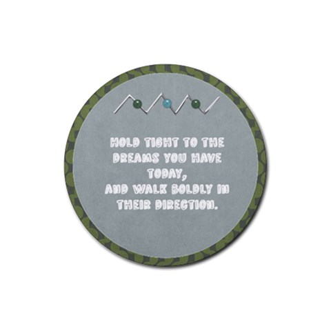 Simple Simon Dreams Poem Round Coaster By Bitsoscrap Front