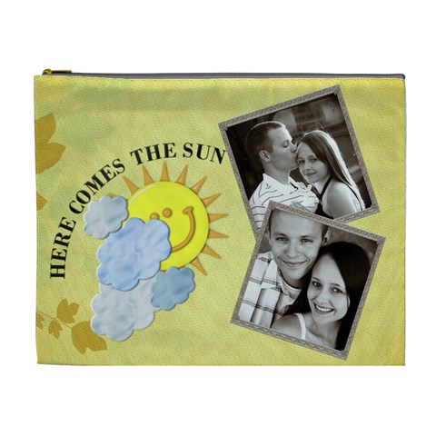 Here Comes The Sun Xl Cosmetic Bag By Lil Front