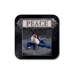 Peace Coaster - Rubber Coaster (Square)