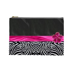 Zebra Print  Cosmetic Bag - Cosmetic Bag (Large)