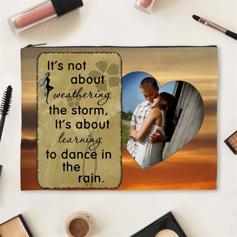 Dance In The Rain Xl Cosmetic Bag By Lil Front