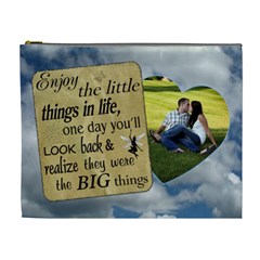 Enjoy The Little Things XL Cosmetic Bag - Cosmetic Bag (XL)