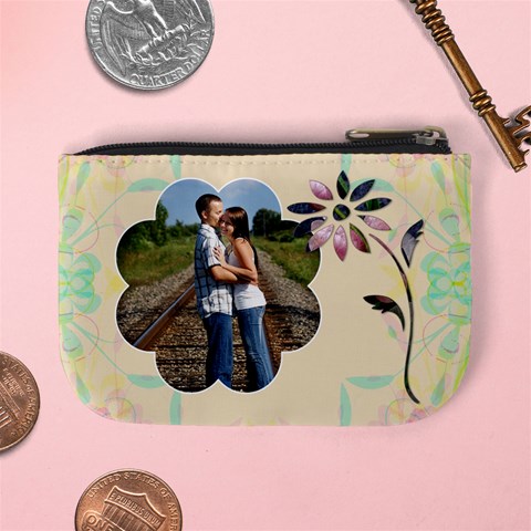 Pretty Floral Mini Coin Purse By Lil Back