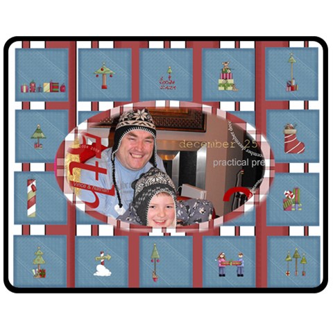Christmas Plaid Gift Fleece By Catvinnat 60 x50  Blanket Front