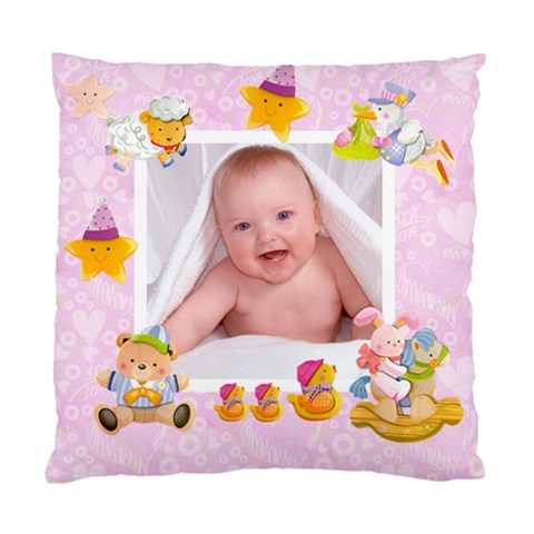 Blankie Bunny Lavendar Love Baby Double Sided Cushion By Catvinnat Front