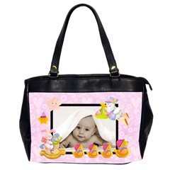 lavendar love blankie baby oversized diaper bag - Oversize Office Handbag (2 Sides) lavendar love blankie baby oversized diaper bag - Oversize Office Handbag (2 Sides)