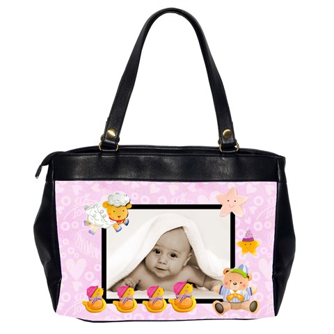 Lavendar Love Blankie Baby Oversized Diaper Bag By Catvinnat Back