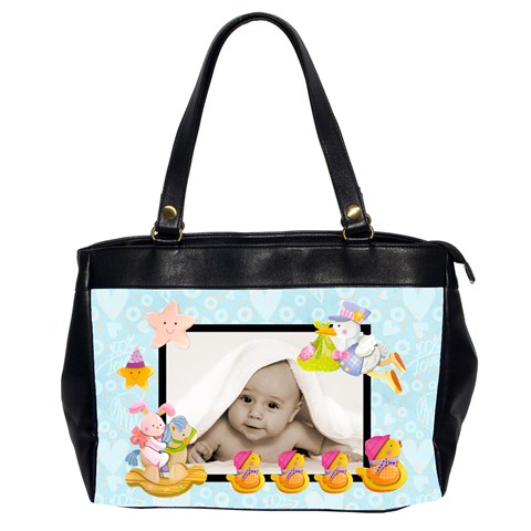 Pale Blue Blankie Baby Oversized Diaper Bag By Catvinnat Front
