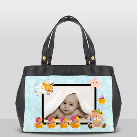 Pale Blue Blankie Baby Oversized Diaper Bag By Catvinnat Back
