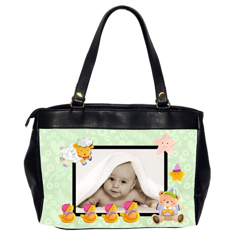 Pistachio Blankie Baby Oversized Diaper Bag By Catvinnat Back