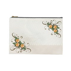 Cosmetic Bag (Large)  - flowers3