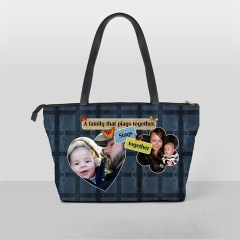 Blue Family Shoulder Handbag By Lil Back