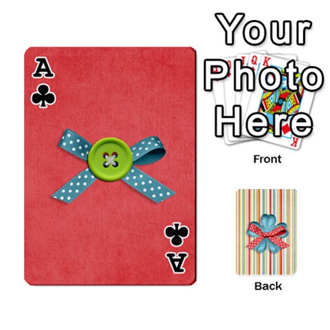 Ace Frolicandplay Cards By Sheena Front - ClubA