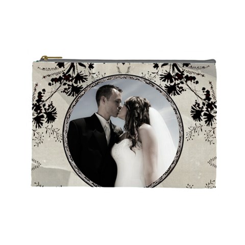Wedding Memories Large Cosmetic Bag By Lil Front