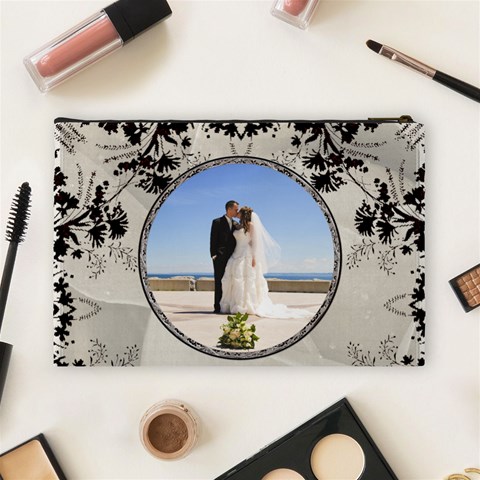 Wedding Memories Large Cosmetic Bag By Lil Back