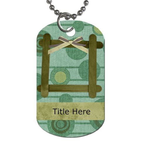 Simple Sam Circles Dog Tag By Bitsoscrap Front