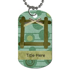 Simple Sam Circles Dog Tag - Dog Tag (One Side)