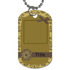 A Hint of Elegance Demask Dog Tag - Dog Tag (One Side)