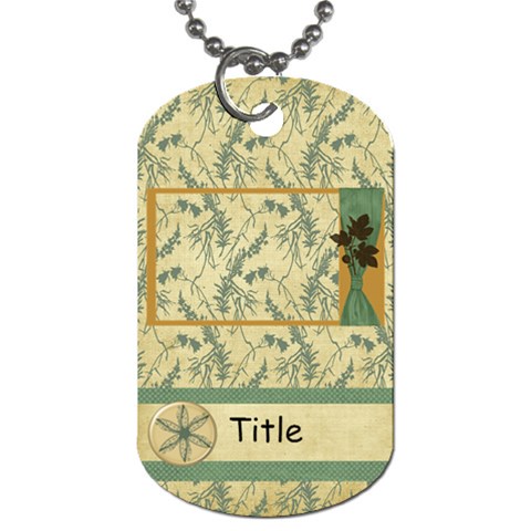 Framing Autumn Leaves Dog Tag By Bitsoscrap Front