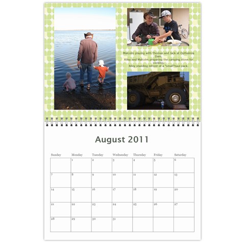 Calendar 2011 X Mas By Vanessa Aug 2011